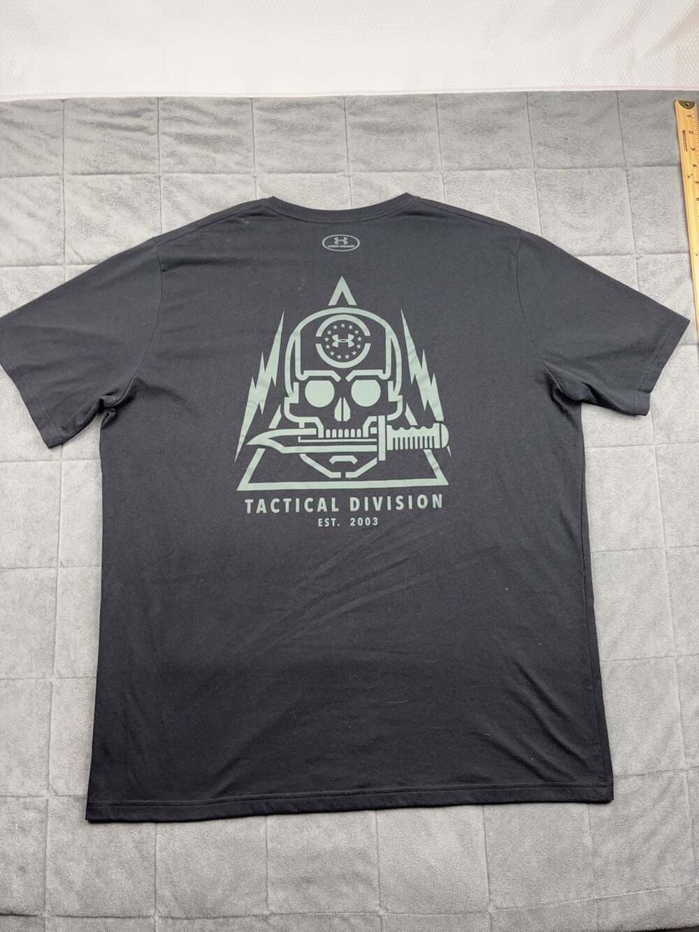 Under Armour Tactical Division Skull Knife Graphic T-Shirt 2XL - Picture 8 of 10